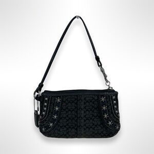 COACH Y2K studded mini wristlet bag